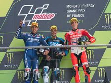 Mahindra On Podium In Moto3 French GP With Francesco Bagnaia