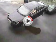Subaru Legacy Takes Flight Before Kissing A Wall