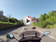 Car Driver Intentionally Crashes Into Scooter Rider