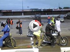 Two Puny Bikes Play Tug Of War At Dirt Quake