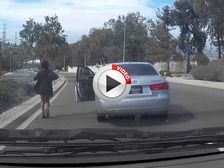 Lady Abandons Running Vehicle Causing Major Catastrophe