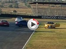 Mercedes-AMG GT S Crashed By Mercedes C63 S During A Stunt