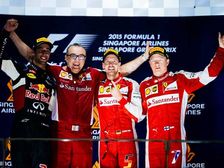 Sebastian Vettel Conquers Singapore Formula One 2015 Grand Prix