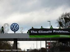 Greenpeace Turns VW Logo into CO2 Sign