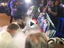 Video: Jorge Lorenzo Suffers Burns During MotoGP World Title Celebration