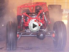 Video: Chained Up Rock Bouncer Does An Angry Burnout - Smokes Its Tyres