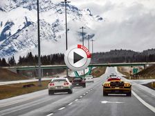 Video: Crazy Supercar Convoy Drives Through Freezing Snowstorm In Canada