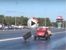 Racer Blows Door Off During Drag Race. Still Wins The Race - Video