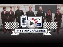 English Cricketers Race The Clock And Each Other In Pit Stop Challenge