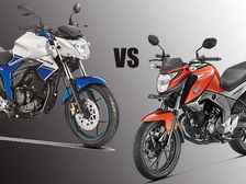 Honda CB Hornet 160R vs Suzuki Gixxer Comparo