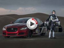 Jetman Takes On Jaguar XJR In A Drag Race - Video