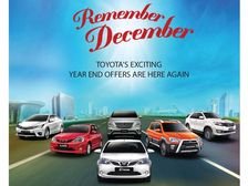Toyota Introduces Remember December Offer In India