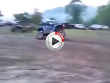 Buggy Slides Down Slope After Driver Loses Control - Video