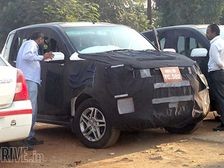 Mahindra Quanto Facelift Spied Testing Under Heavy Camoflauge - Images