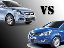 Maruti Suzuki Swift Dzire AMT vs Tata Zest AMT Comparison