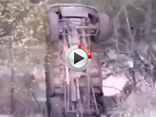 Mercedes G Wagon Flips Over While Attempting Hill Climb - Video