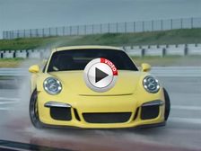 Porsche 911 GT3 Pirouettes On The Skidpad - Video