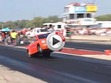 VW Beetle With 9-litre V8 And Nitrous Pulls Wheelies - Video