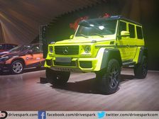 Bonkers Mercedes G Wagon 4x4 Squared Grabs Eye Balls at Auto Expo