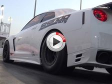 Madcap Nissan GT-R Tuners Break Quarter Mile World Record Again - Video