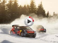 Sebastian Loeb Races Rallycross Cars Across Frozen Lake