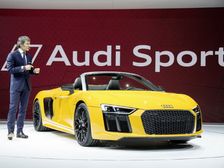 Audi R8 Drops Its Top In New York