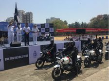 Navy Officers Ride Bajaj V-15 Across Maharashtra For The Invincible Ride