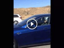 Tesla Drives Itself After Driver Falls Asleep