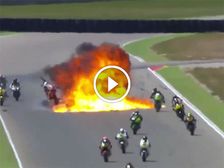 Racers Cheat Death As Fuel Tank Explodes After Crash