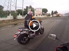 Video: Bajaj CS400 Spotted Testing On The Highway; R15 Stands No Match!