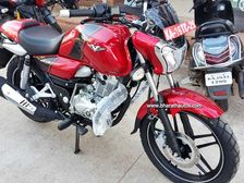 Bajaj V15 Motorcycle Spotted In New Wine Red Colour Option
