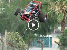 Video: Racing Car Jumps Over 22-Foot Fence