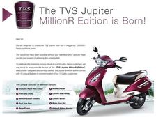 Know The Price, Features & Other Details Of TVS Jupiter MillionR Edition