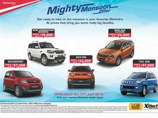 Mahindra Introduces The Mighty Monsoon Offer For July 2016