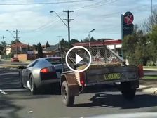 Loony Aussie Uses A Lamborghini To Tow Goats