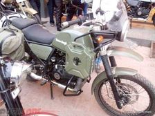 Army Green Royal Enfield Himalayan Spotted At Ahmedabad Dealership