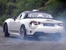 Fiat 124 Spider Abarth Rally Car Loves To Hang Its Tail Out