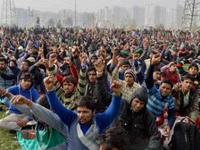 Honda Workers Go On Indefinite Hunger Strike At Jantar Mantar