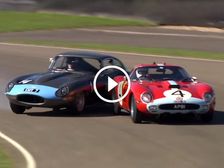 Jaguar E-Type Almost Crashes Into 30 Million Pound Ferrari