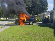 Exploding Galaxy Note 7 Burns Down Jeep To Ashes