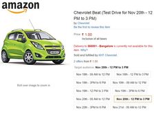 Chevrolet India Teams Up With Amazon For Test Drives