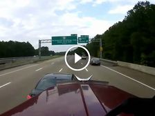 Video: Nissan Sentra Almost Rear-Ended By A Truck