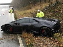 Jeff Schlupp Crashes His All Black Lamborghini Huracan