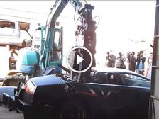 Lamborghini Murcielago Getting Crushed Is Too Hard To Watch