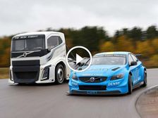 Video: Volvo S60 Polestar TC1 Vs 2,400bhp Iron Knight Racing Truck