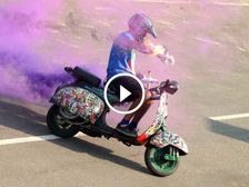 Scooter Riding Indian Stuntman Is Asia's Only Scooter Borne Gravity Defying Daredevil