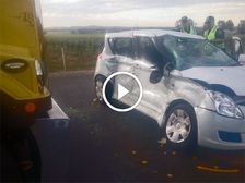 Suzuki Swift Gets Smashed By A Road Train And The Results Aren't Pretty