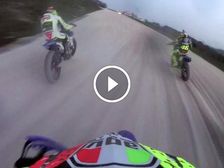 Watch Valentino Rossi And Brad Baker Battle It Out At Rossi’s MotoRanch
