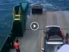 Video: Car Rolls Off Ferry And Sinks Into The Ocean With A Lot Of Valuables