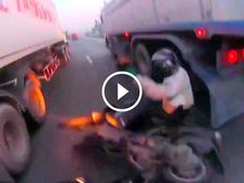 Watch Why Driving Between Trucks Is Dangerous